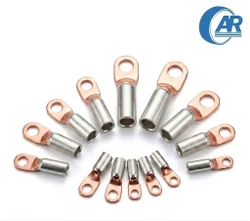 Bimetallic and copper cable lugs, three sizes